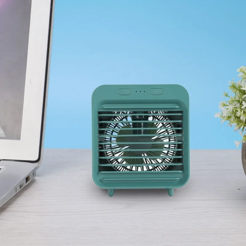 Portable Misting Fan with 5000mAh USB Rechargeable Humidifying Air Conditioner 200ml Capacity Quiet Personal Mister Black