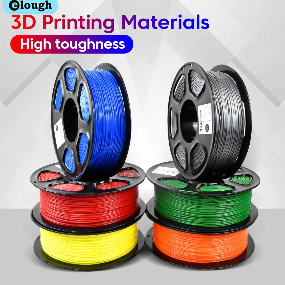 

Elough PETG 3D Filament 1kg 1.75mm 1KG(2.2LBS) 3D Printer Filament Material Vacuum Packaging Tangle-Free 3D Printing Filament