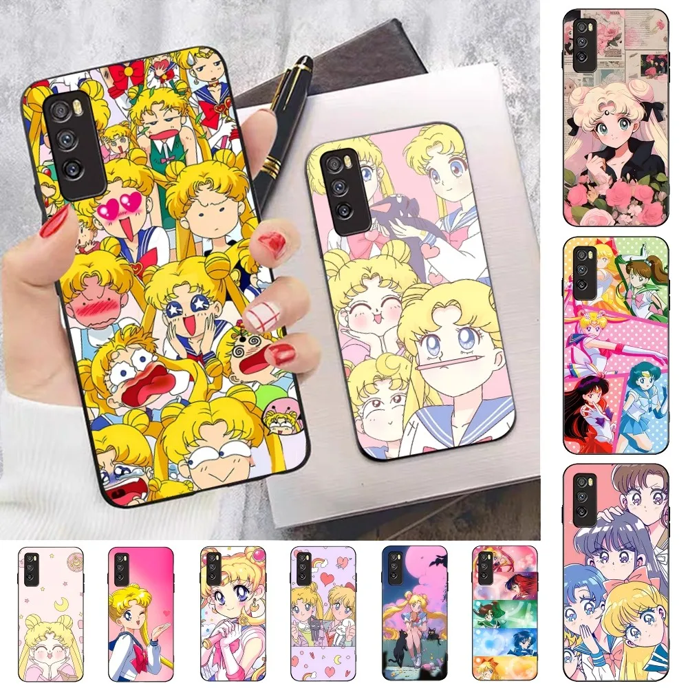 S-Sailor Anime M-Moon Phone Case For Huawei Honor 10 lite 9 20 7A pro 9X pro 30 pro 50 pro 60 pro 70 pro plus