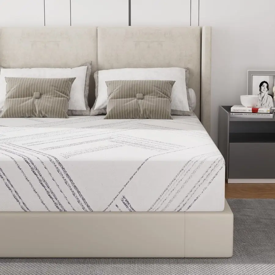 

Full Mattress Medium Firm, Full Size Mattresses 10 Inch in a Box, Gel Memory Foam Mattress for Cool Sleep and Press Customizable