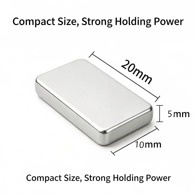 20x10x5mm Small Block Neodymium Magnet N35 Super Powerful Permanent NdFeB Rare Earth Magnet For Model DIY Hardware Repair Work