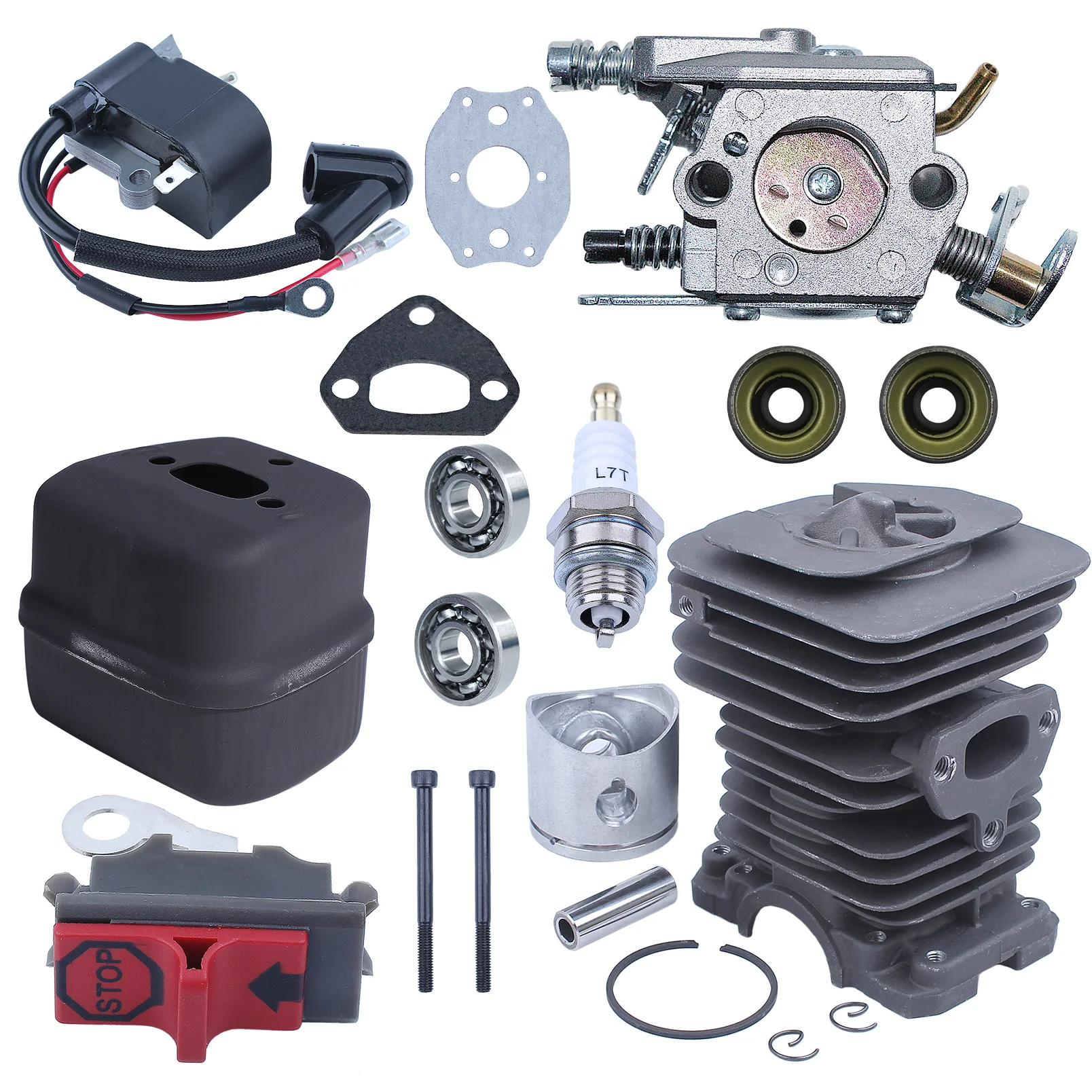 Imagem -06 - Kit do Cilindro para Motosserra Husqvarna 38 mm 136 137 141 530069940530055128530016044545006044530071987