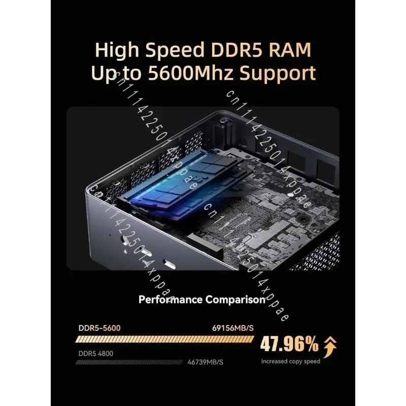 

4X USB3.2, 2X USB4, UM790 Pro Mini PC 9 7940HS Up To 5.2 GHz 32 GB DDR5 1TB SSD with Radeon 780M