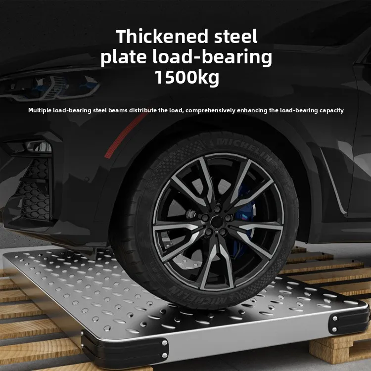 

Steel plate trolley Household flat car Portable folding trolley