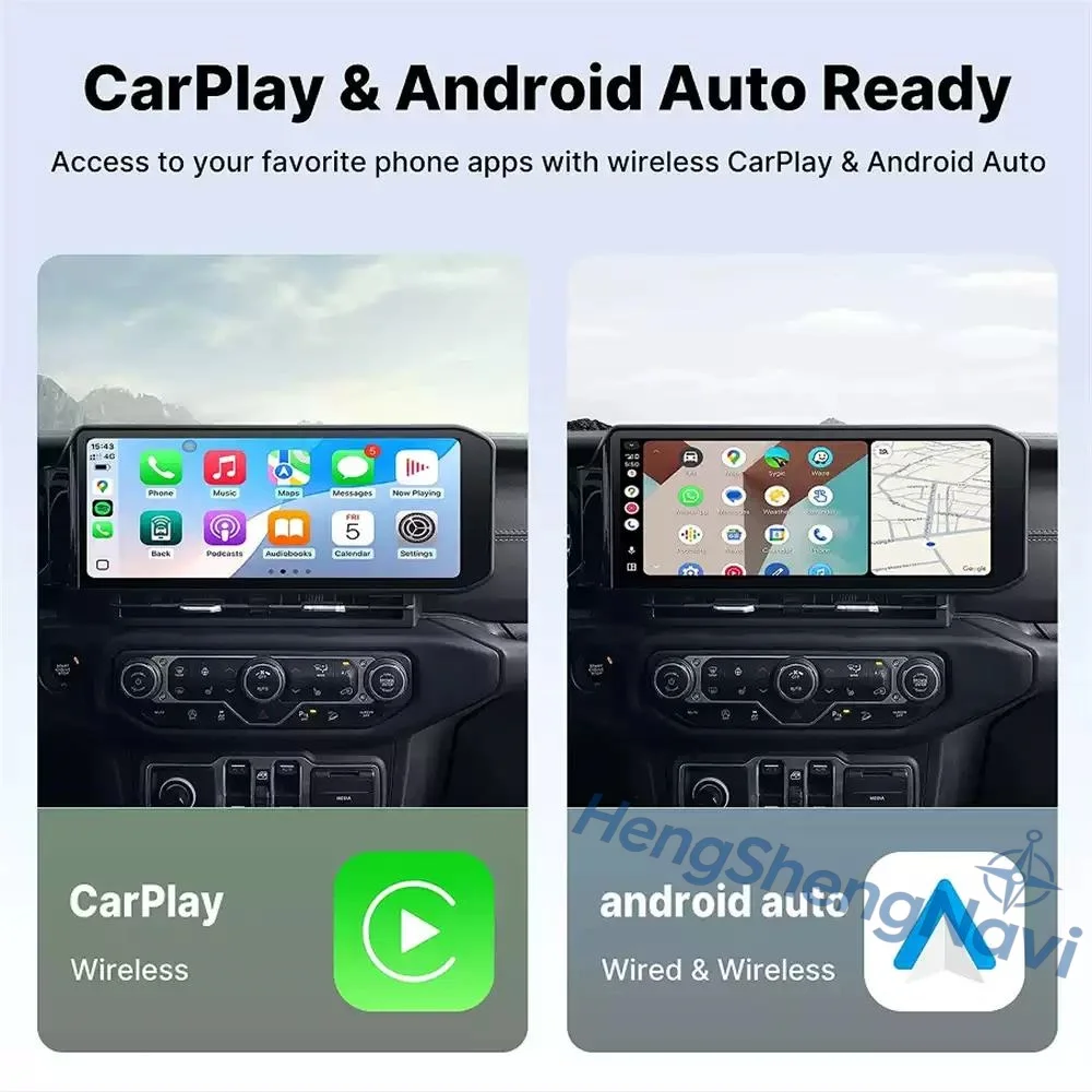 

15inch For Jeep Wrangler JL Rubicon Gladiator 2018 - 2022 Multimedia Android Car Radio Touch Screen Wireless CarPlay Head Unit