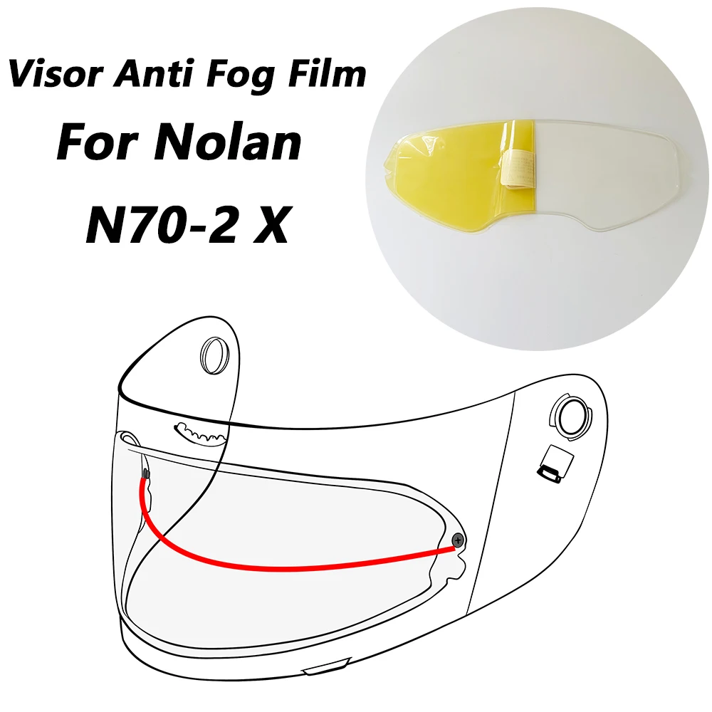 

Motorcycle Helmet Visor Film Anti Fog For Nolan N70-2 X N70-2X Anti-Fog Film Helmet Lens Accessories