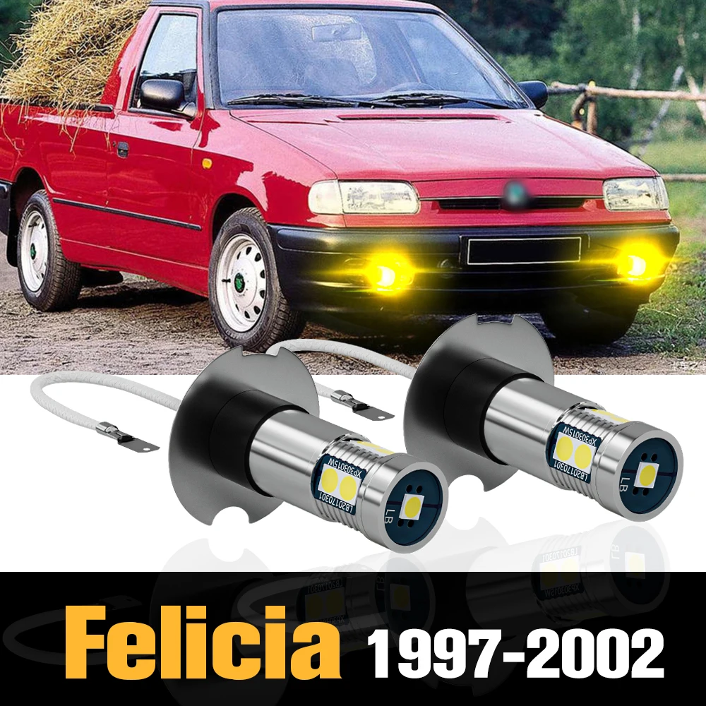 

2pcs Canbus LED Fog Light Lamp Accessories For Skoda Felicia 1997-2002 1998 1999 2000 2001