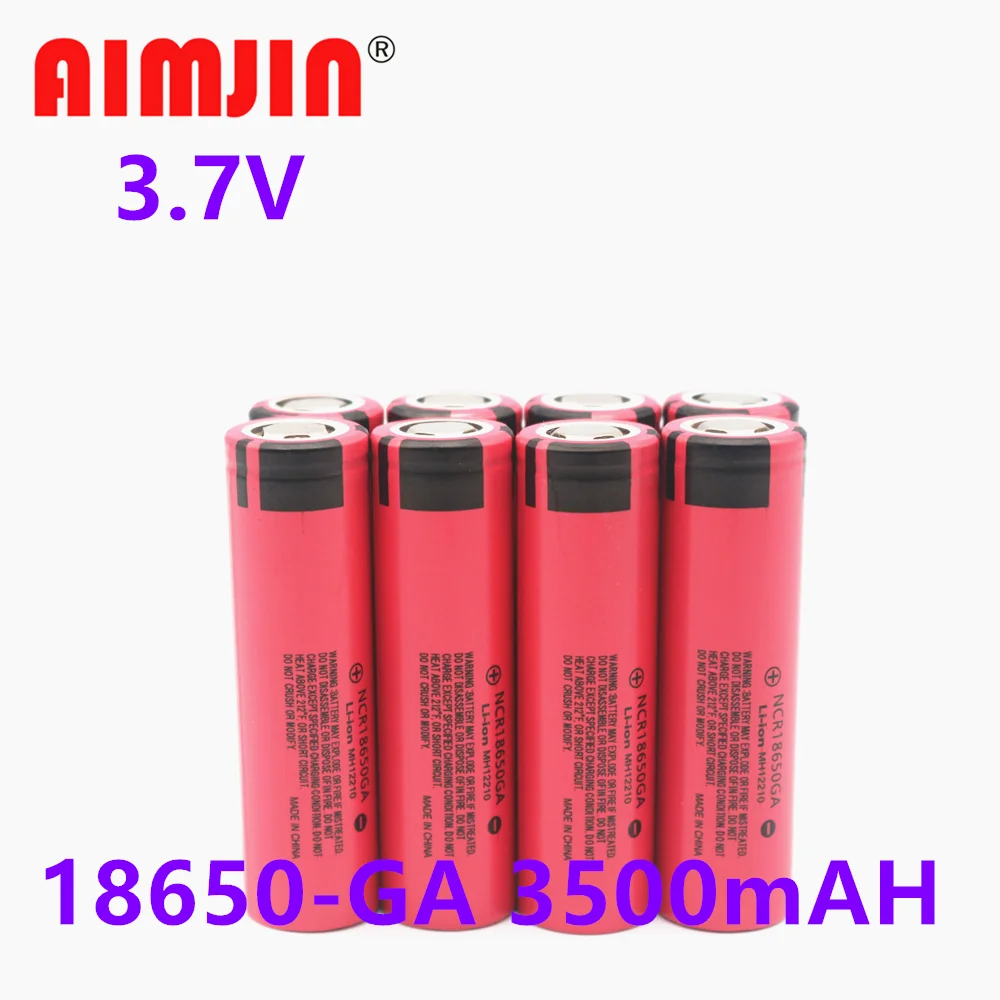 Batterie aste à décharge élevée, adaptée à tous les types de produits électroniques, 2021 d\'origine, NCR 18650GA, 3.7V, 3500mAh, 18650