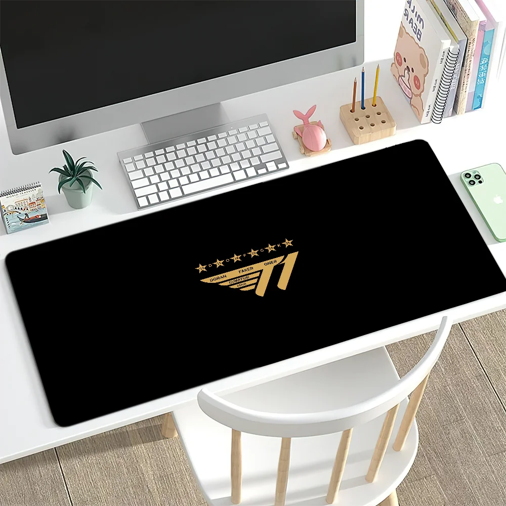 Game 2025 S-SKT T1 Mouse Pad Desk Mat Large Non-slip Anti-fray Keyboard Ergonomic Office Rubber PC Home Custom