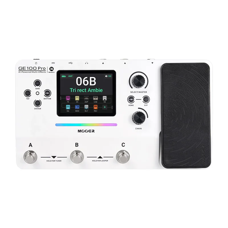 Mooer GE100 Pro/GE100 Pro Li Intelligent Multi Effects Pedal AI