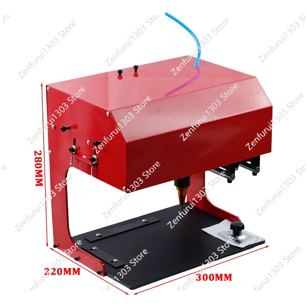 Pneumatic Dot Peen Marking Machine, Metal Marking Engrave Machine, 200*130mm   Peen Marking Machine for Code Chassi