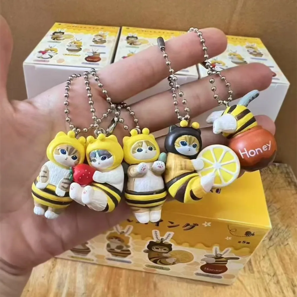 

Mofusand Blind Box, милая фигурка кошки, подвески, кавайные аксессуары в виде животных для декора рюкзака, случайная игрушка-гача, подарок для детей и девочек