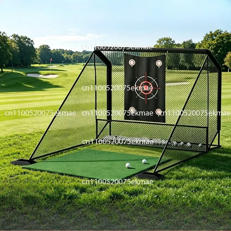 Training Net with Target Cloth Side Net Golf Simulation Practice Indoor and Outdoor Hitting Training Net