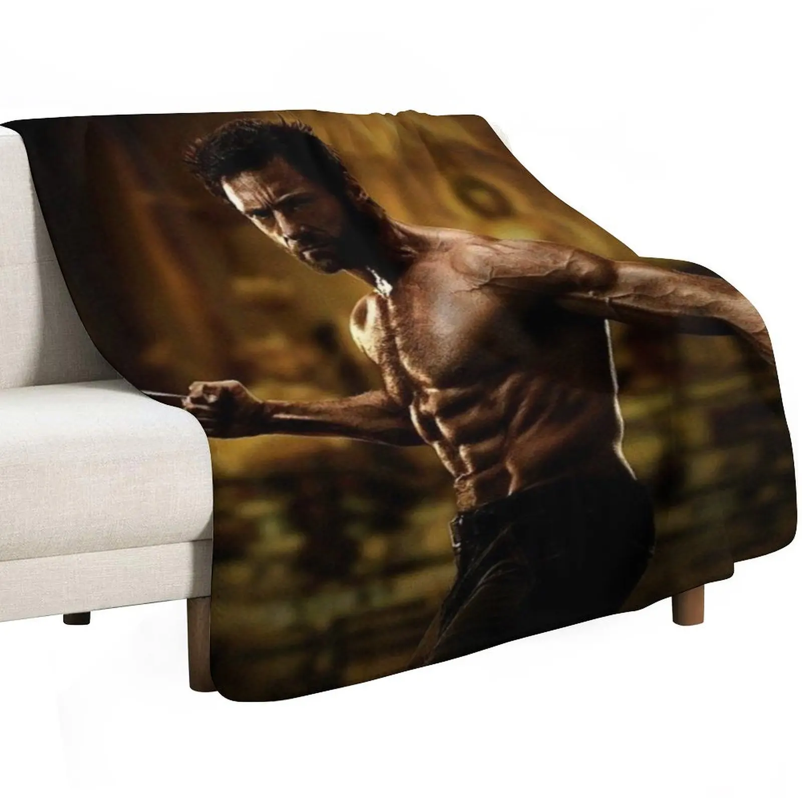 hugh jackman Throw Blanket sofa bed Blankets Sofas Of Decoration Blankets For Bed Camping Moving Custom Blankets