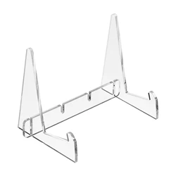 Soporte de acrílico transparente para exhibición de libros, 1 piezas, 114mm de altura, desmontable, para lectura