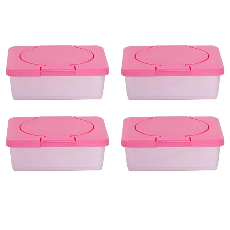 

Hot 4X Dry & Wet Tissue Paper Case Care Baby Wipes Napkin Storage Box Holder Container