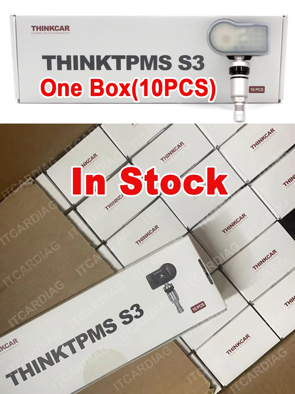 THINKCAR S3 Sensor THINKTPMS S3 315/433MHz Car TPMS Tire Pressure Sensor Work with Thinkcar Mucar TPMS Tool Covering 98% Vehicle