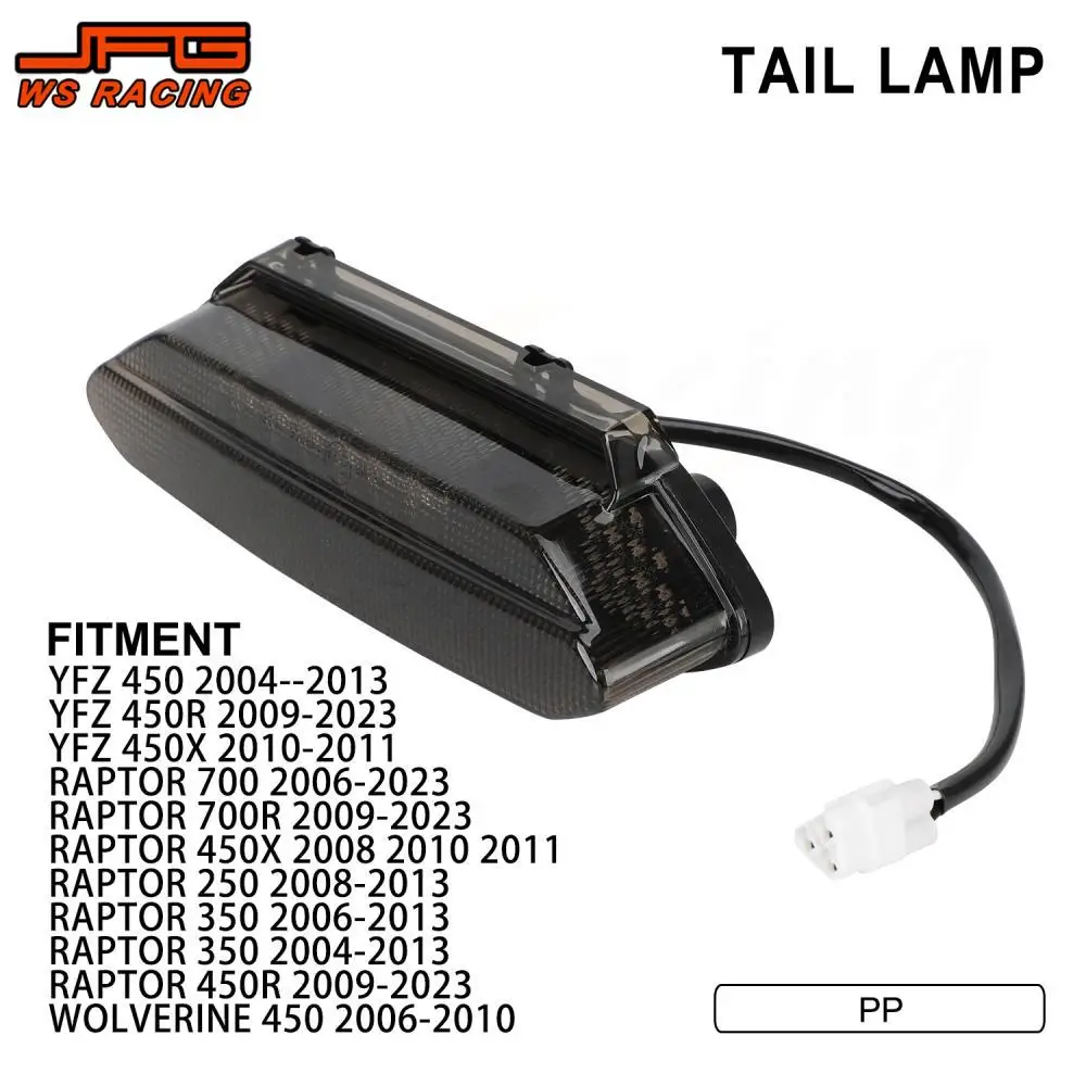 

Rear Tail Light Motorcycle Lamp Taillight Taillamp For YAMAHA YFZ 450 450R RAPTOR 700 700R 450X 250 350 450R WOLVERINE450 ATV