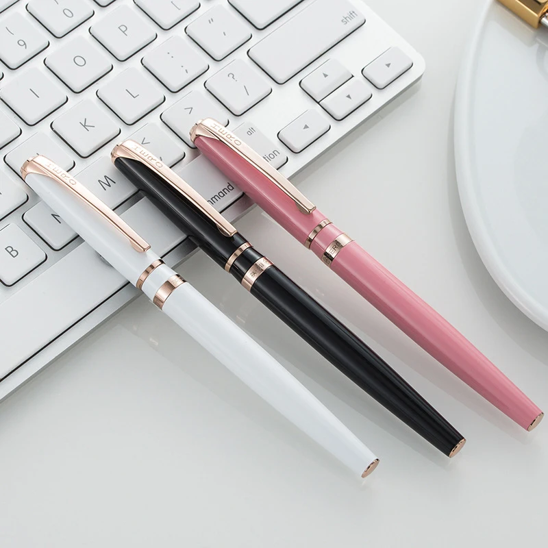 

Hero H701 10K Gold Nib Popular Ladies Fountain Pen Fine Nib 0.5mm Multicolor For Choice Authentic Beautiful Writing Gift Pen