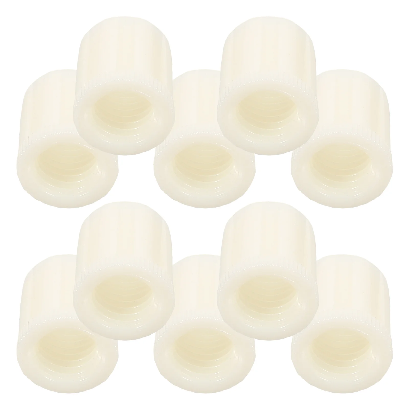 10 قطعة استبدال المسمار المقابس لفرشاة المرحاض مقابض العالمي البلاستيك الجوز عدة انفصال تصميم دوامة المكونات الداخلية