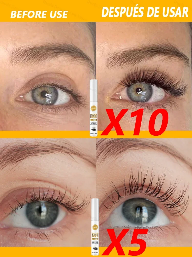 3 Days Fast Eyelash Growth Serum Eyelash Eyebrow Growth Strong Treatment Thicken Eyebrow Eyelash Enhancer Serum Safe