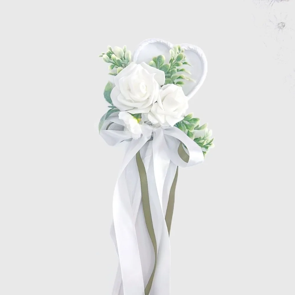باقة الورد الاصطناعية الرائعة المصغرة للعروس أو إكسسوار هدايا الزفاف لفتاة الزهور لوصيفة العروس #2