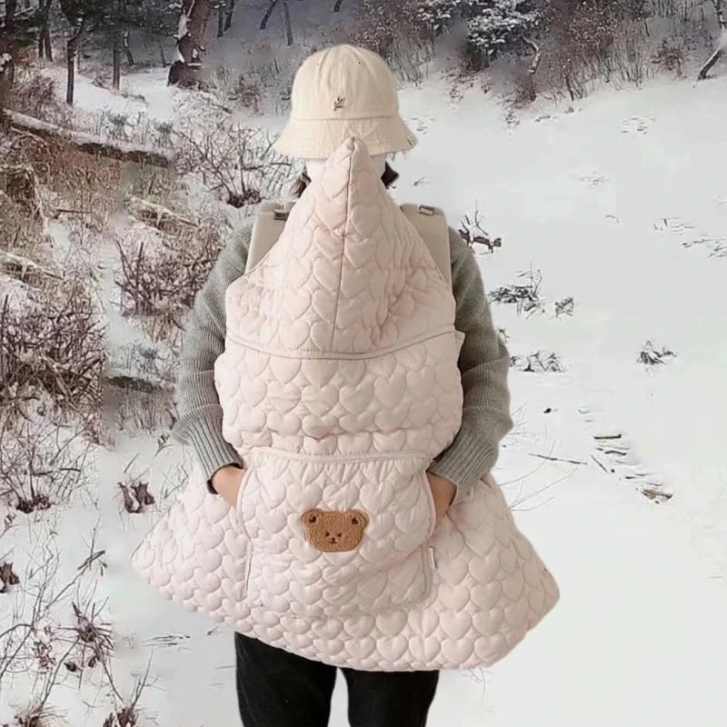 

M76C Safe Soft Baby Poncho Cotton Blanket Must Have Baby Shawl for Autumn & Winter