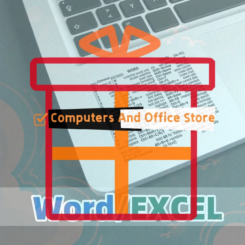 Reference Keyboard Shortcut Sticker For Laptop Computer, Word/EXCEL Practical Computer Decorative Sticker