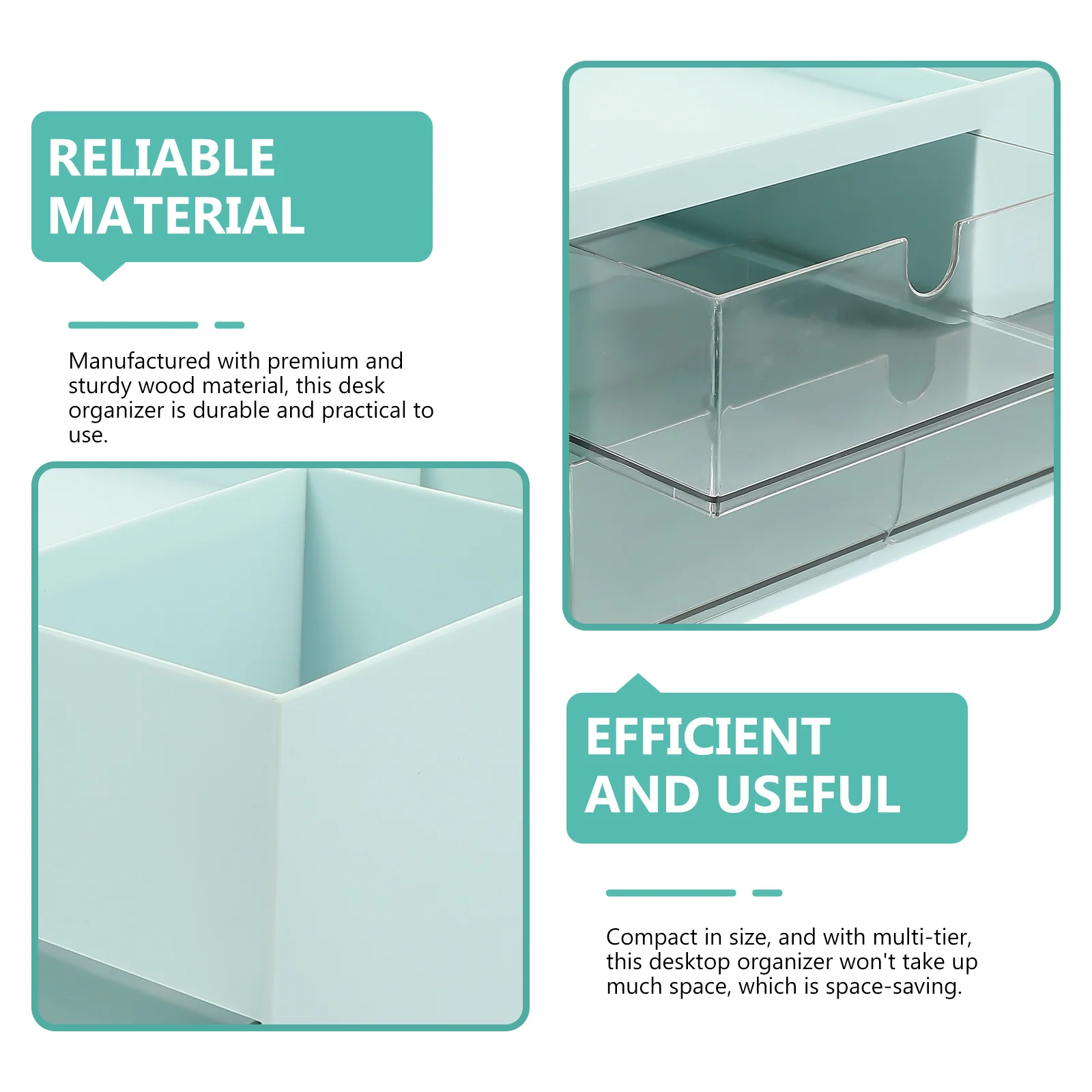 

Desktop Storage Box Table Organizer Drawer Design Storage Holder Stylish Desk Organizer for Cosmetics and Sundries