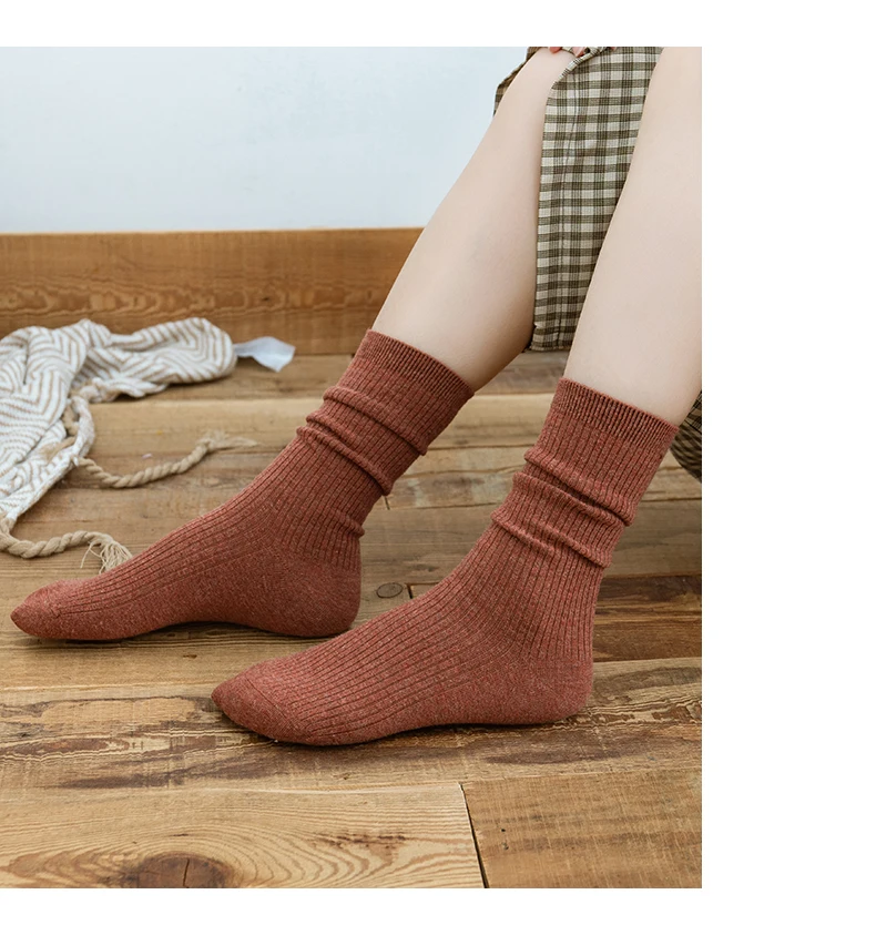 Feinwollsocken, Winterdick gestrickte, knöchelfreie Wadensocken, lange Beinwärmer für Stiefel, Wadensocken mit Futter – Detail 29