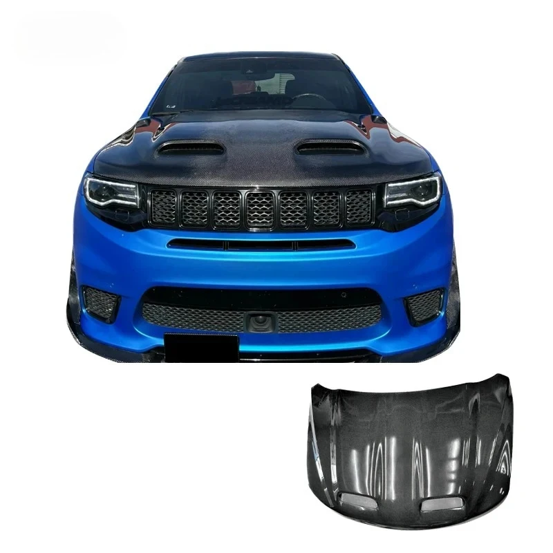

Fit Dual Hole Real Carbon Fiber Bonnet 2011-2023 SUV Modification