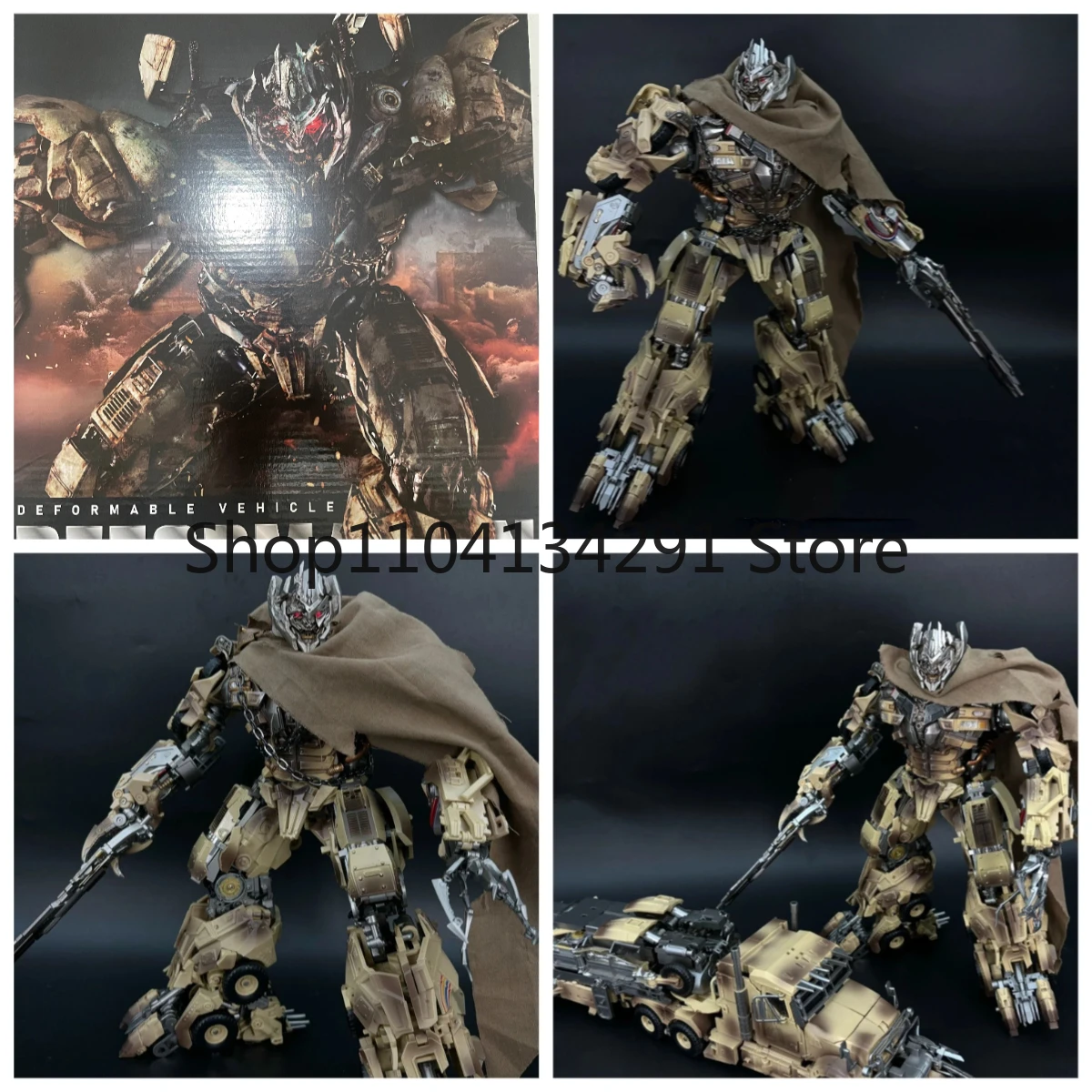 Original Transformers DP01 DP-01 MG Tank Megatank Desert Color Extra Large 35CM Articolato Action Figure Robot Toy