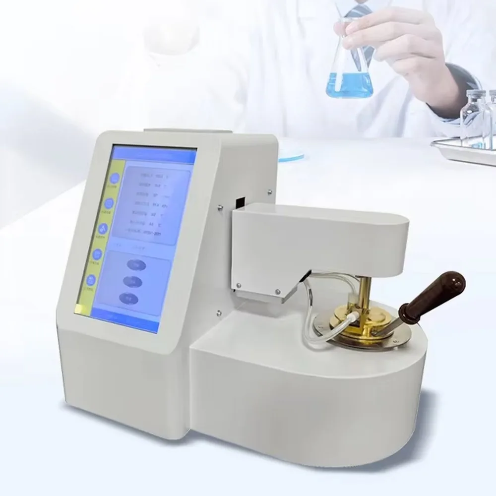 Fully automated open/closed type flash point tester for laboratory low-temperature flash point testing