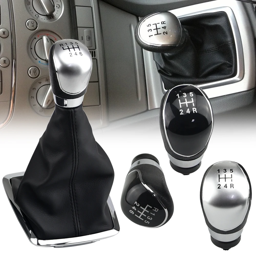 5/6 Speed Gear Shift Knob Lever HandBall For Ford Focus 2 MK2 FL C-MAX 2006-2011 MK3 MK4 MK7 Galaxy Gaiter Boot Leather Cover