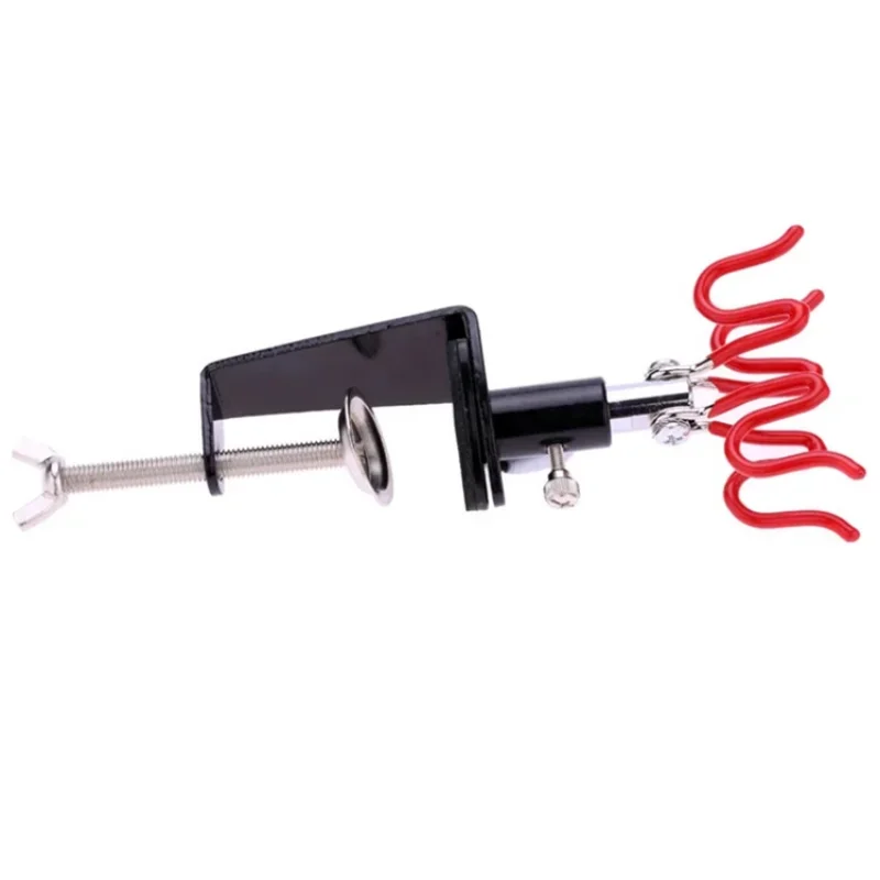2 Air Brushes Clamp-on Air Brush Holder Stand Holds, Table or Bench Top Mount for Air Brush Hobby Model Parts Models Assemble