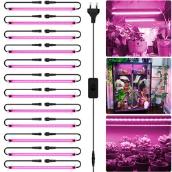 30cm 50cm led crescer barras de luz rosa roxo espectro completo phyto lâmpada para plantas de interior flores efeito estufa ac220v crescer tiras de luz