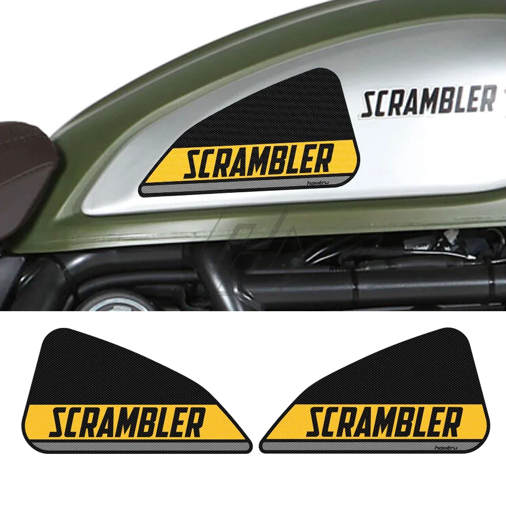 

For Ducati Scrambler 800 Classic 2015-2016 Anti-slip Motorcycle Side Tank Pad Protection Knee Grip Mat Rubber Fuel Tank Grips
