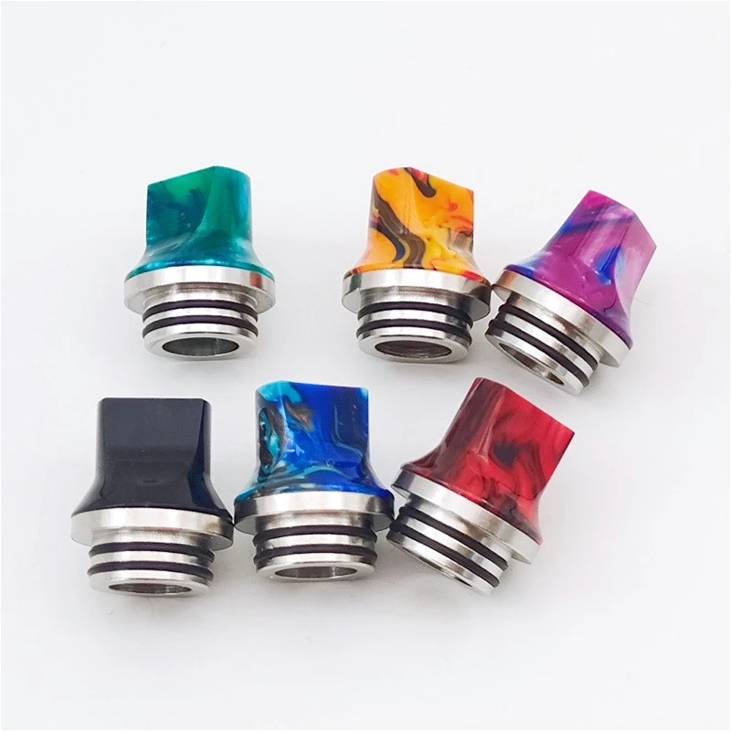 Giunto di paglia staccabile piatto in resina di acciaio inossidabile con punta a goccia 1PC 810