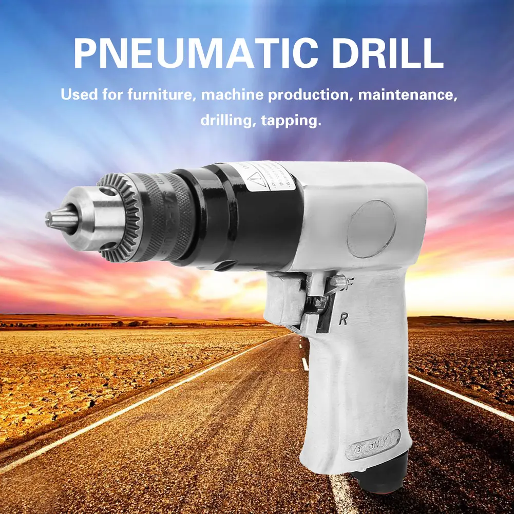 

Pneumatic Drill Reversible Air Drill Practical Flexible High Sensitivity Machine Production Maintenance Drilling for Furniture