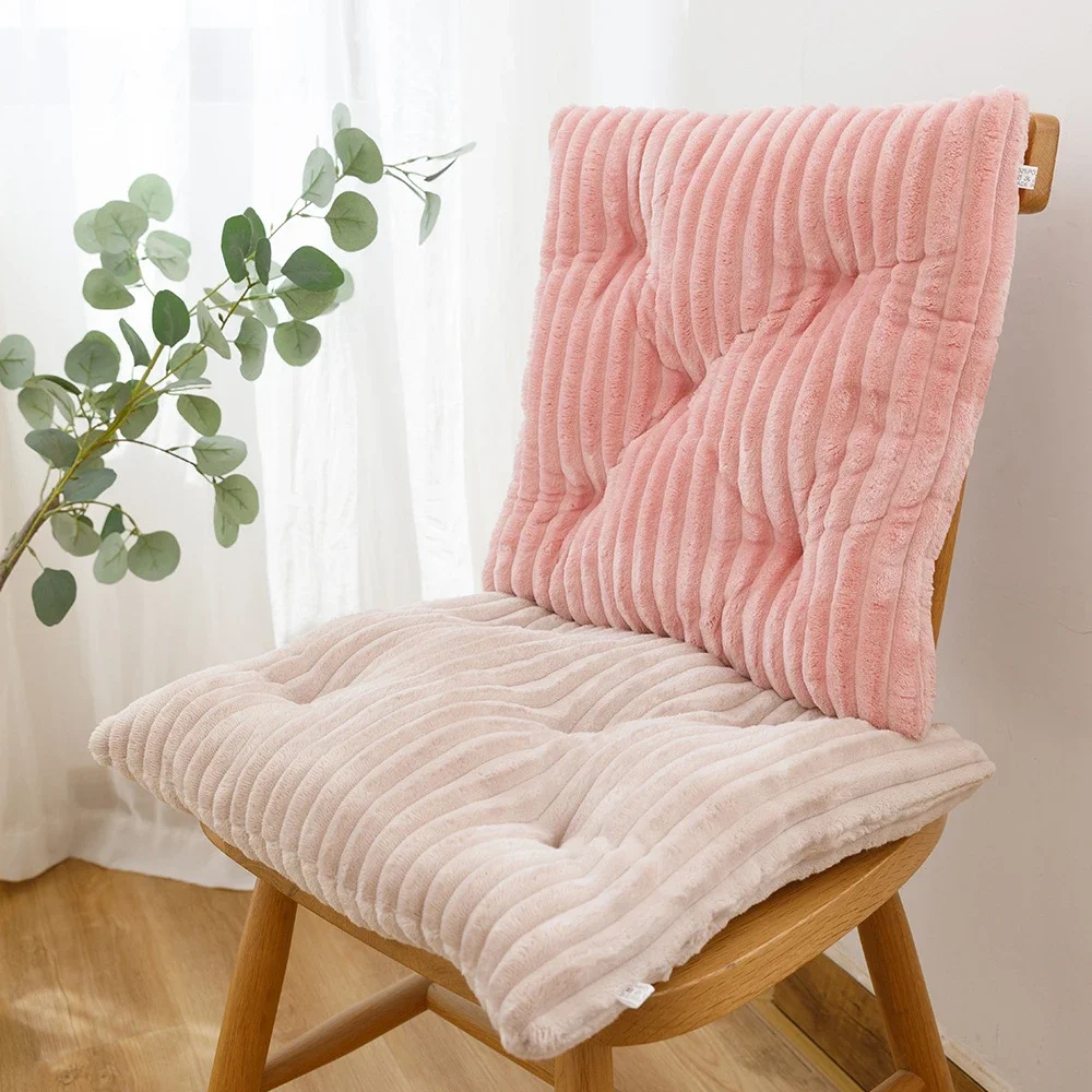 Flannel Warm Cushion Office Chair Cushion Waist Pillow Girl Gift Sofa Bay Window Tatami Living Room Floor Mat