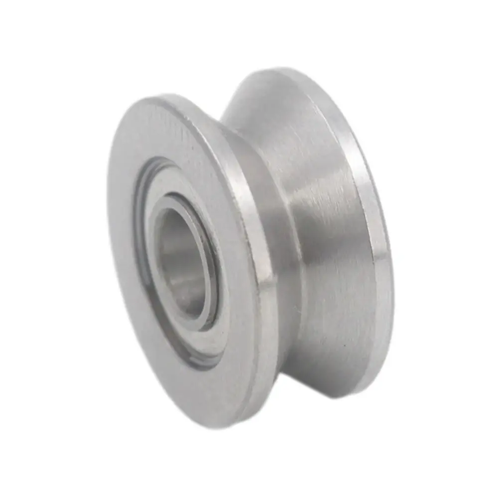 1/5Pcs U624ZZ V624ZZ Pulley Bearing Carbon Steel Bearing Steel Sealed Ball Ball Bearing U Groove V Groove