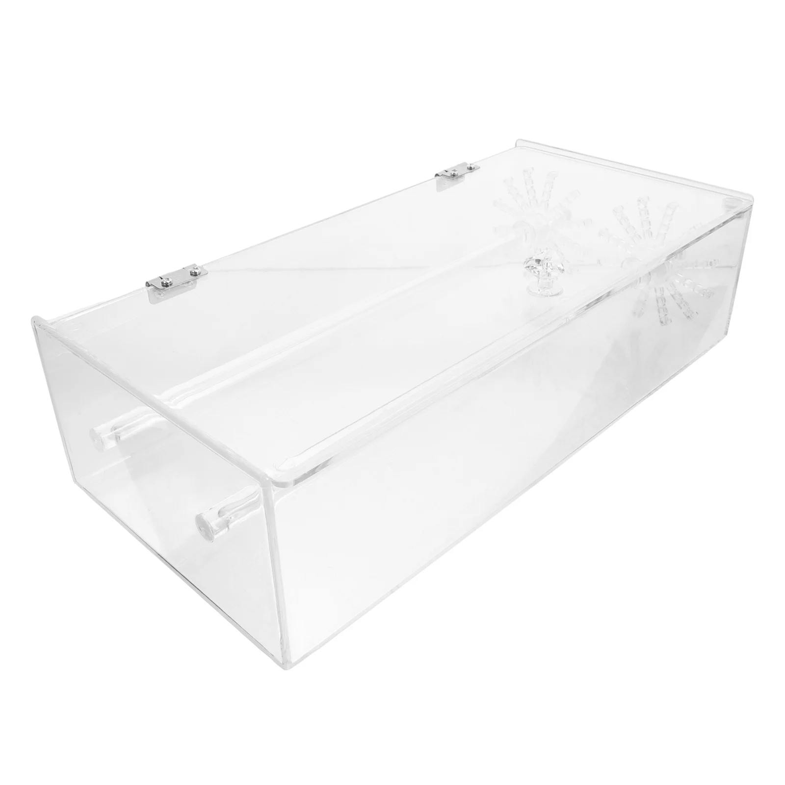 

Necklace Storage Box Transparent Rotating Jewelry Organizer For Necklaces Bracelets Pendants Earrings Portable Plastic