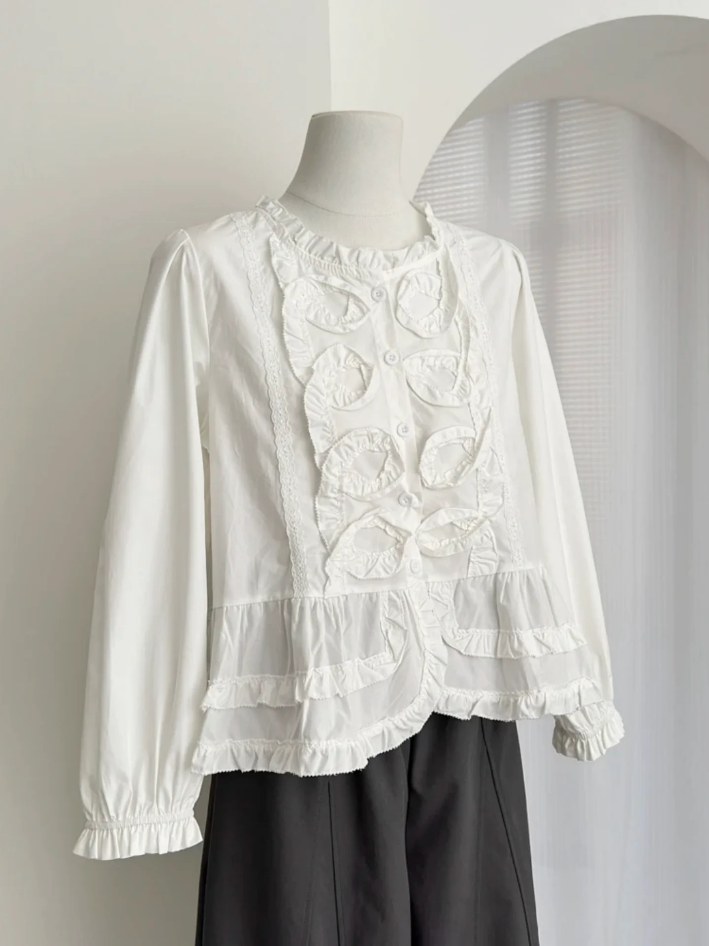 

Korean Sle Versatile Faionable irt Trendy Women's New irt Extremely Attractive Unique Top for Young Girls Commute Sle