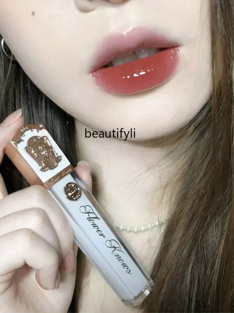 Flower Know Unicorn Lip Lacquer J07 Female Mirror J05 Water Light Lipstick Crystal J02 Jelly Lip Mud J04 Authentic Female