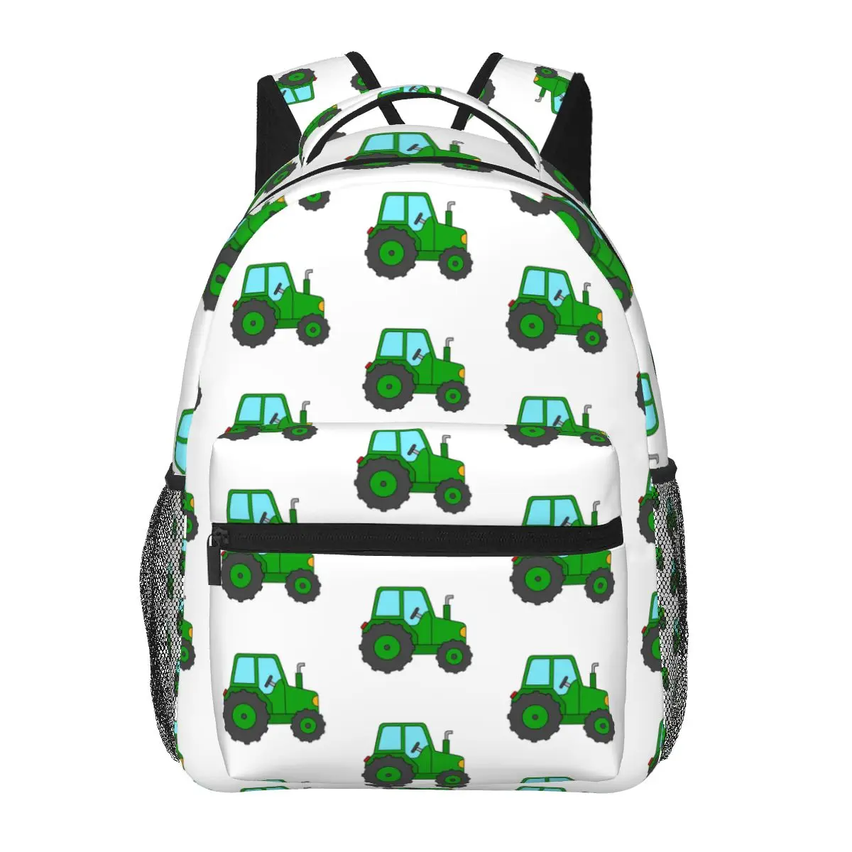 

Green Tractor Backpack Hot Sale Daypack Large Capacity Boys Girls BookBag School Bag Shoulder Bags for Men Women