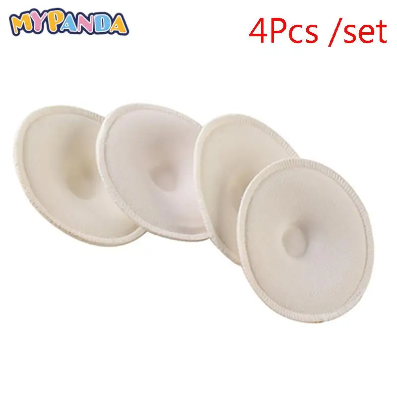 

4Pcs Mom Necessary Breast Pads Anti-overflow Maternity Nursing Pad Baby Feeding Breastfeeding Washable Breathable Absorbency