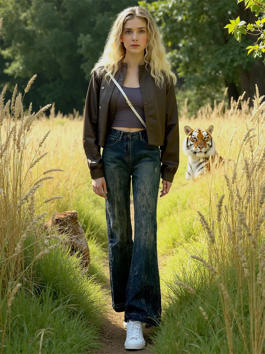 

Расклешенные потертые джинсы, женские джинсовые брюки 2025 года, женская одежда, зимняя флисовая одежда с низкой талией в стиле бохо, вечерняя женская домашняя одежда, уютная одежда