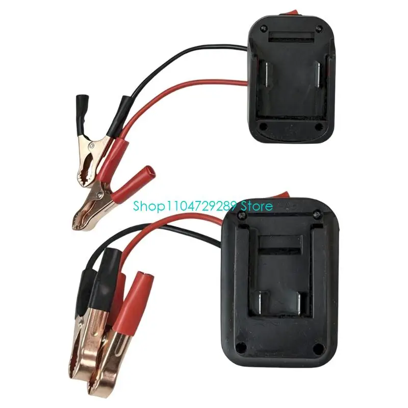 D8KE Tool Battery Starter Adapter with Power Control for Vehicles