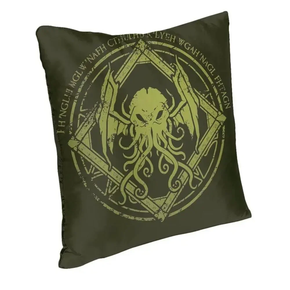 Lovecraft Mythos Monster Cthulhu Cushion Cover Polyester Throw Pillow Case Sofa Chair Pillowcase Living Room Decoration 40x40cm