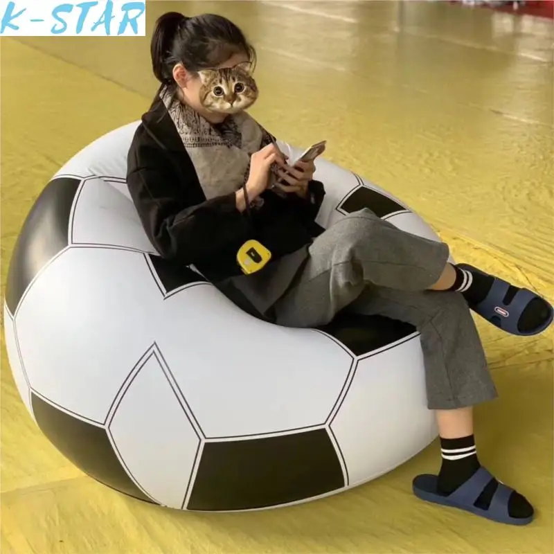 

K-STAR Inflatable Football Sofa PVC Single Person Sofa Lounge Chair Portable Foldable Outdoor Nap Chair New 2024 Dropshopping